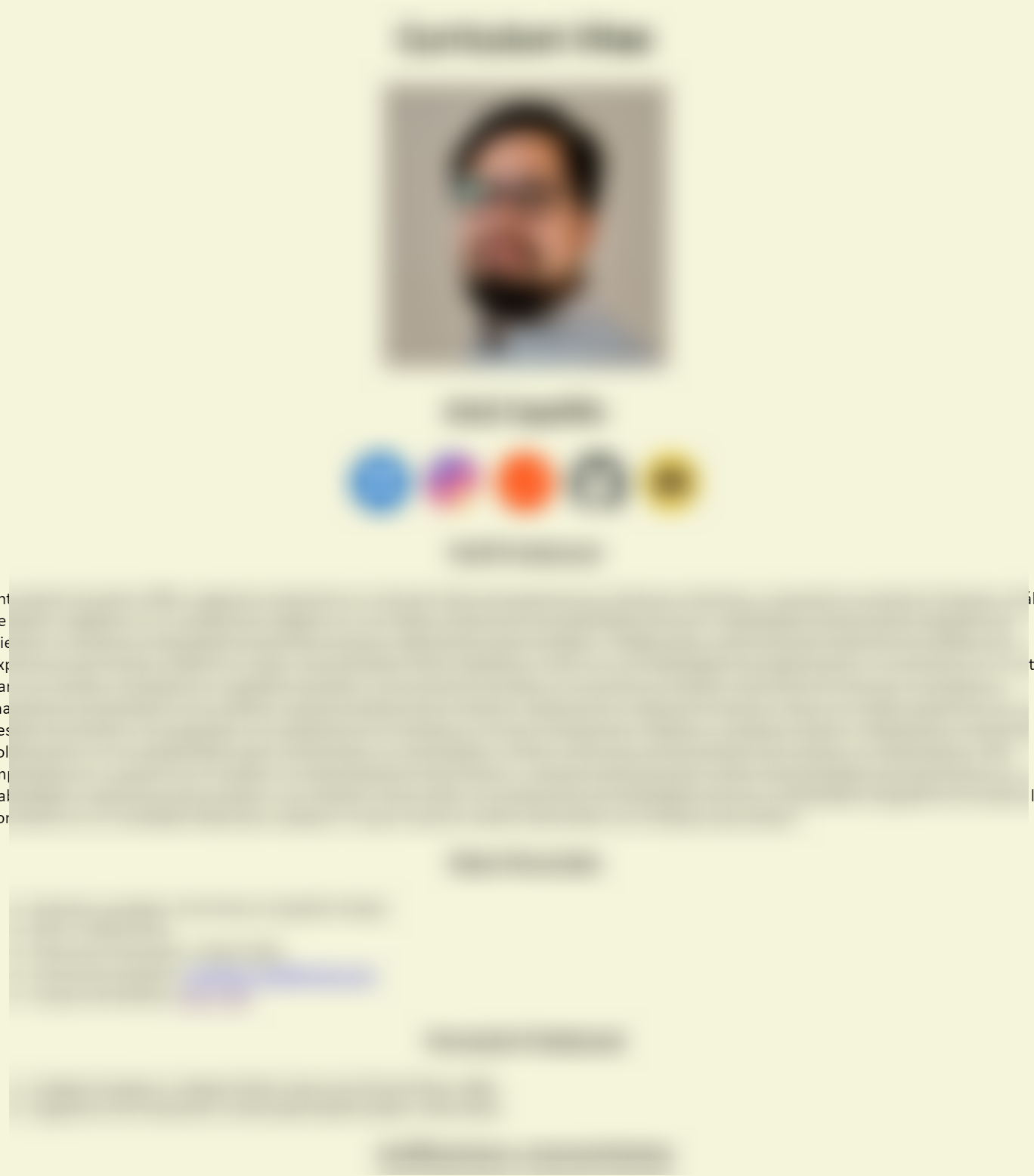 Captura de pantalla del proyecto Un primer CV